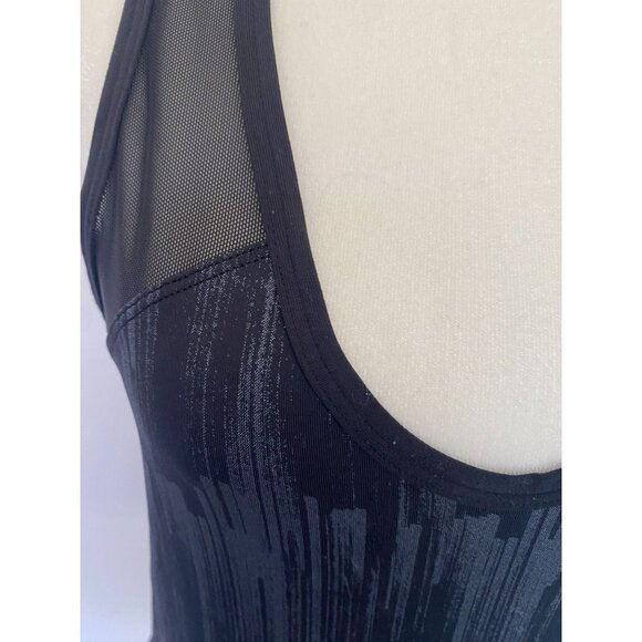 Lululemon Black & Gray Ace Mesh Racerback Tank . Tag missing, measures as 6 - Picture 4 of 6